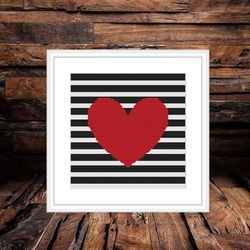 valentine's day cross stitch pattern pdf,  easy cross stitch chart, statement cross stitch, heart love xstitch