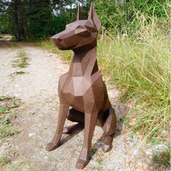 papercraft templates,dobermans papercraft, diy