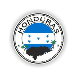 honduras seal sticker round flag for laptop book fridge guitar motorcycle helmet toolbox door pc boat
