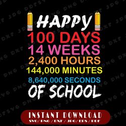 100 Days of School svg, 100th Day of School svg, 100th Day svg, Teacher svg, Digital SVG files