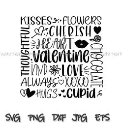 Valentine SVG design, Love subway art SVG file for Cricut, Valentine shirt SVG, Digital Download, valentine subway art