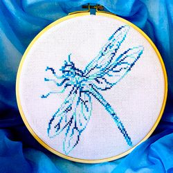 variegated fantasy dragonfly cross stitch pattern pdf by crossstitchingforfun instant download. variegated cross stitch