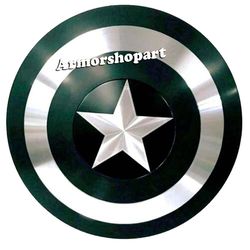 American Legend 24"Captain America Avengers Shield Medieval Captain Shield for Cosplay, Role-Play and Theater Play Ameri
