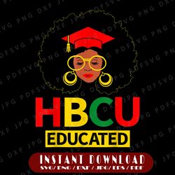 HBCU Educated Historical Black College Graduate Png, Historically Black College University Png, HBCU Png