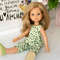 Paola Reina Las Amigas doll in a clover jumpsuit