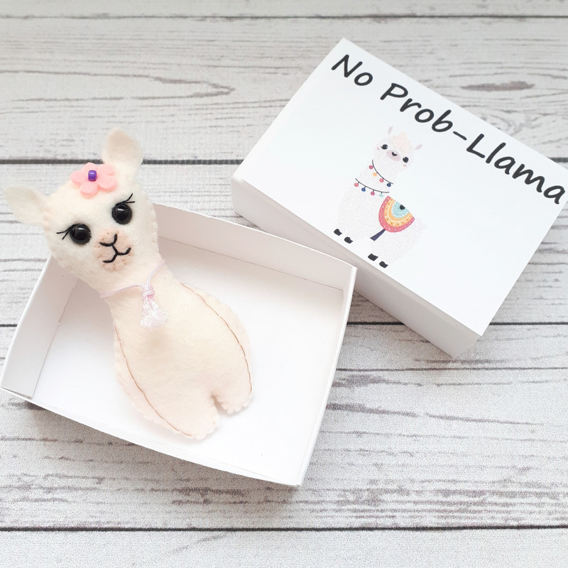 Llama Gifts Alpaca Plush Pocket Hug Mama Llama Mom Gift From Daughter Mothers Day Gift Box No Prob Llama 7