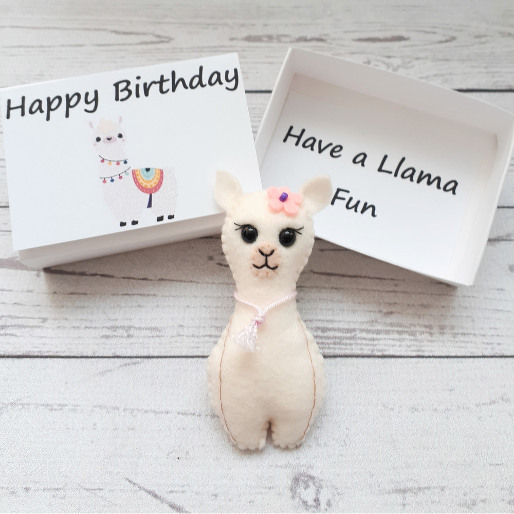 Llama Gifts Alpaca Plush Pocket Hug Mama Llama Mom Gift From Daughter Mothers Day Gift Box No Prob Llama 8