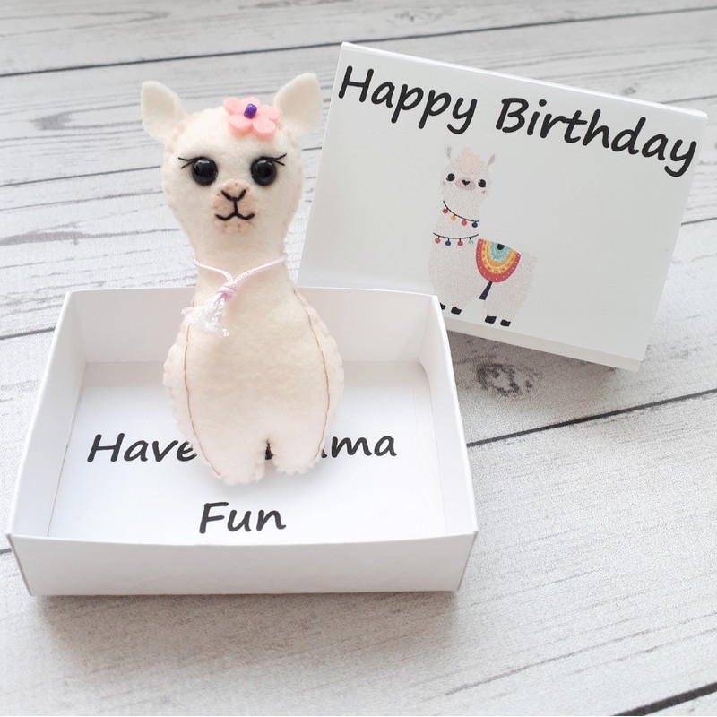 Llama Gifts Alpaca Plush Pocket Hug Mama Llama Mom Gift From Daughter Mothers Day Gift Box No Prob Llama 11