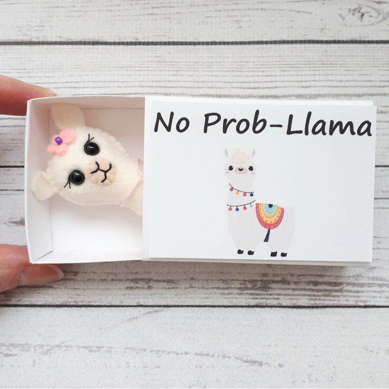 Llama Gifts Alpaca Plush Pocket Hug Mama Llama Mom Gift From Daughter Mothers Day Gift Box No Prob Llama 12