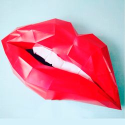 PAPERCRAFT BIG LIPS. make lips, 3d lips