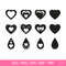 heart earrings