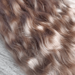 Mohair Doll hair light brown 8-10" in 10 grams (0.35 oz) Doll Hair for wig Angora goat dyed extra long locks wig doll