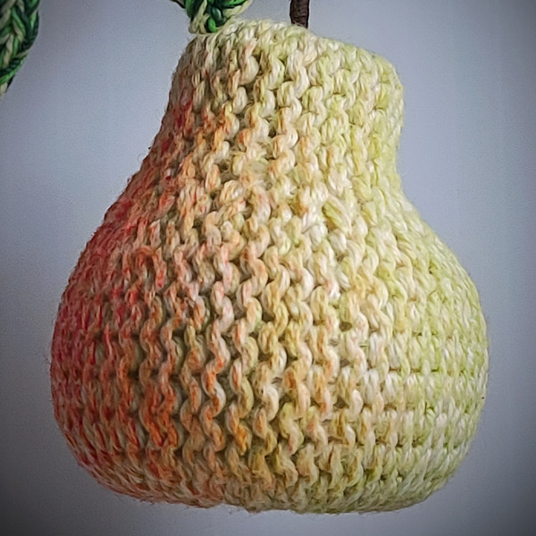 Realistic fruits knitting pattern, pear and apple interior and farmhouse decor, three-dimensional panel for wall decor 7.jpeg