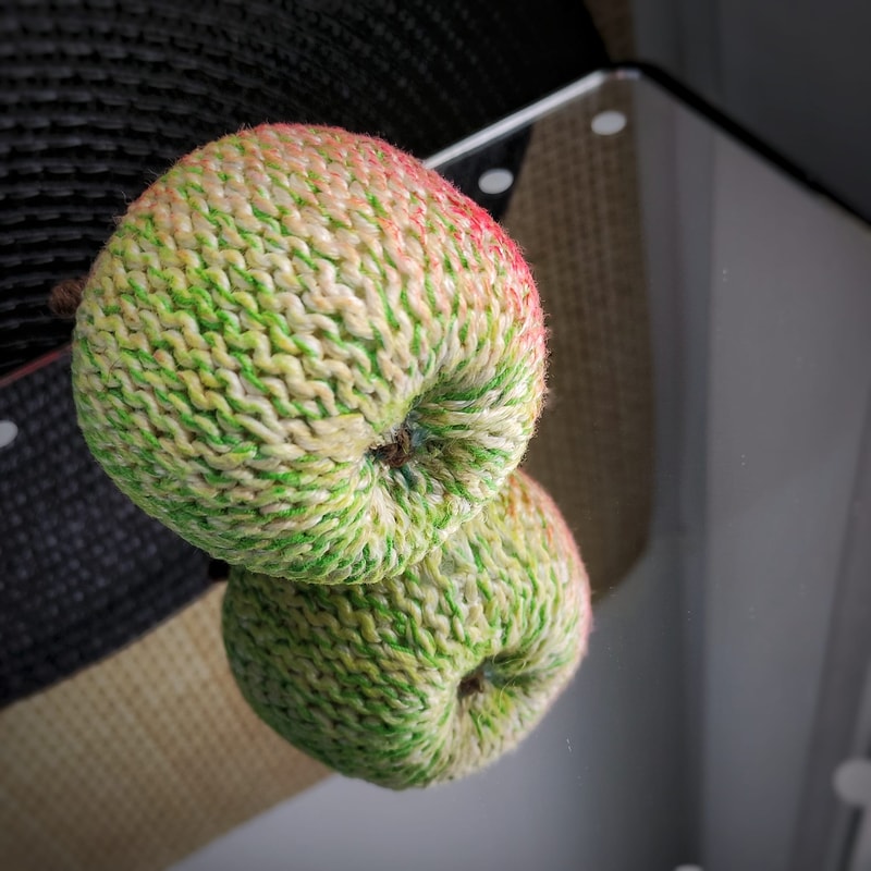 Realistic fruits knitting pattern, pear and apple interior and farmhouse decor, three-dimensional panel for wall decor 4.jpg