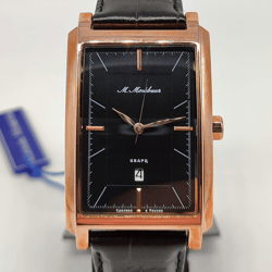 New men's quartz Rectangular watch Mikhail Moskvin made in Russia Uglich 1271A3L5