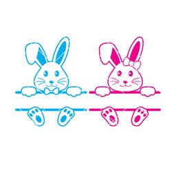 Easter Bunny SVG, Easter Svg, Bunny split Svg, Bunny Face Svg, Cute Bunny Boy & Girl Svg