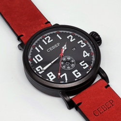 Brand New Men's quartz watch Sever Big Dial made in Russia date days