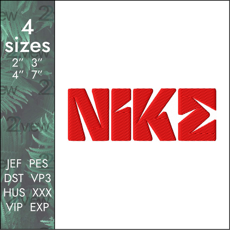 nike custom logo machine embroidery design
