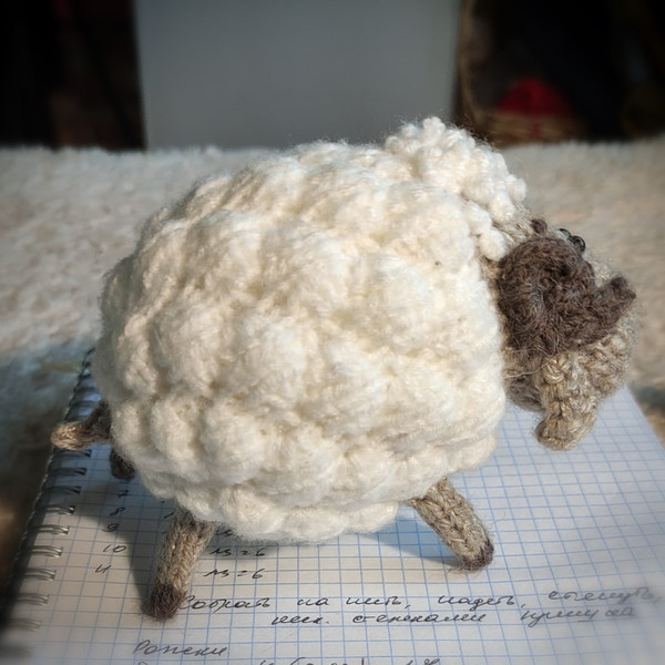 Sheep toy knitting pattern, lamb pattern, cute toy tutorial, knittied lamb pattern, amigurumi animal, small knitted gift 7.jpg