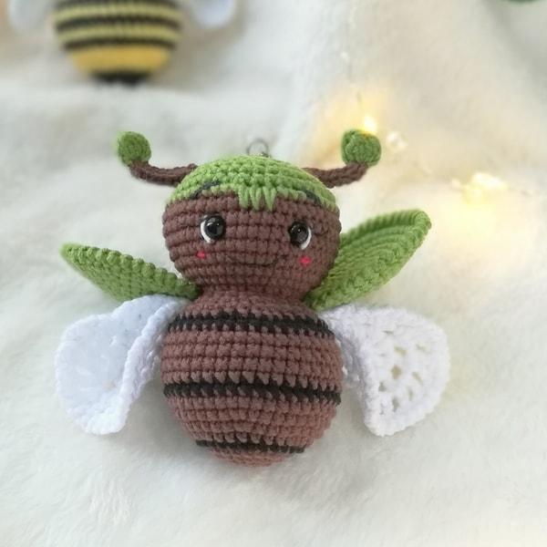 Crochet bug pattern, amigurumi insect tutorial little beatle - Inspire ...