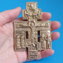 Orthodox cross ancient cross of 19 century free shipping
