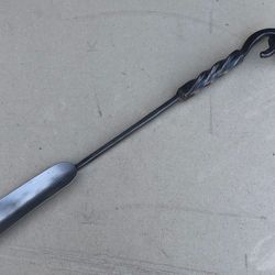 Hand forged shoe horn 21" (55 cm), Long handle, Wrought iron