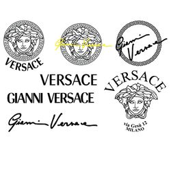 versace logo brand bundle svg, versace svg, versace logo svg, versace fashion brand svg, silhouette svg files