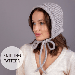 Adult women's bonnet pattern
