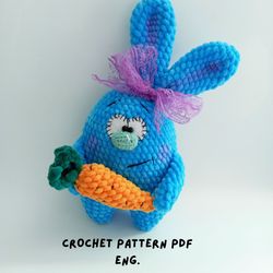 Crochet Bunny pattern, easter bunny, amigurumi (PDF)