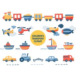 Cars Clipart, Kids Transport Clipart, Car PNG, Car vector, Auto PNG, Transport png