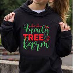 Family-tree-farm-Cristmas For  Tshirt