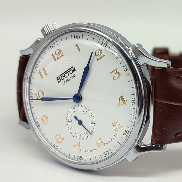 Classic-mechanical-watch-Vostok-Prestige-Gold-Blue-58108A-7