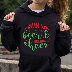 I-run-on-beer-Cristmas For Tshirt Design