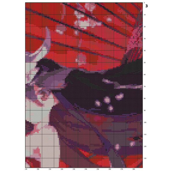 008 Pattern Modern digital pattern pdf / Anime - 008 / Cross stitch patt | Inspire ...