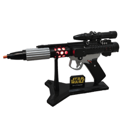 DH-17 Blaster prop replica from Star Wars with LEDs and Stand