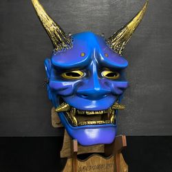japanese hannya mask, demon mask, made to order, traditional kabuki mask, oni mask, geisha mask, youkai