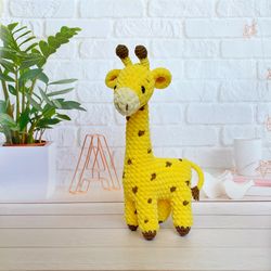 Crochet pattern giraffe toy, Digital download PDF, Crochet amigirumi giraffe