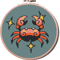Cancer Zodiac Sign modern cross stitch pattern pdf
