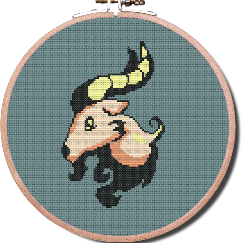 85x96 st Capricorn Zodiac modern cross stitch PDF pattern