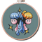 This Gemini Zodiac modern cross stitch pattern pdf