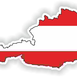 austria map sticker flag for laptop book fridge guitar motorcycle helmet toolbox door pc boat
