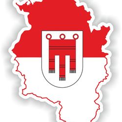 vorarlberg austria map sticker flag for laptop book fridge guitar motorcycle helmet toolbox door pc boat