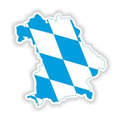 bavaria freistaat bayern germany map sticker flag for laptop book fridge guitar motorcycle helmet toolbox door pc boat