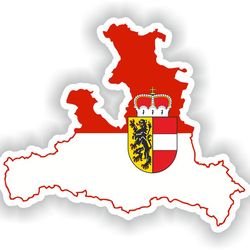 salzburg austria state map sticker flag for laptop book fridge guitar motorcycle helmet toolbox door pc boat