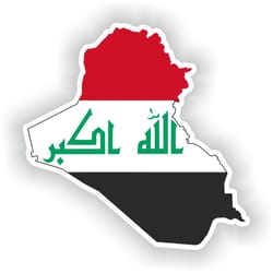 iraq sticker map flag for laptop book fridge guitar motorcycle helmet toolbox door pc boat