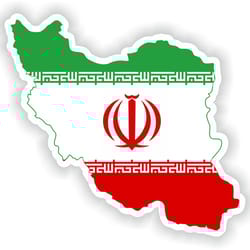 iran sticker map flag for laptop book fridge guitar motorcycle helmet toolbox door pc boat