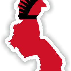 malawi map sticker flag for laptop book fridge guitar motorcycle helmet toolbox door pc boat