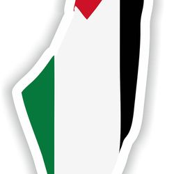 palestine map sticker flag for laptop book fridge guitar motorcycle helmet toolbox door pc boat