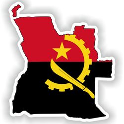 angola map sticker flag for laptop book fridge guitar motorcycle helmet toolbox door pc boat