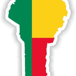 benin map sticker flag for laptop book fridge guitar motorcycle helmet toolbox door pc boat